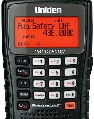 UNIDEN UBCD160DN , ruční digitální přijímač